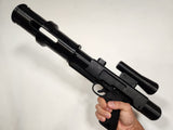 Side view of Brick Blaster and PIN-1 Muzzle in hand