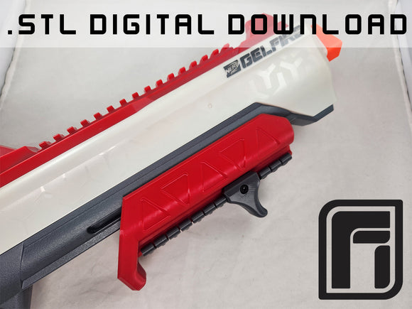 Gelfire Raid Hybrid Picatinny Pump Grip (Digital Files)